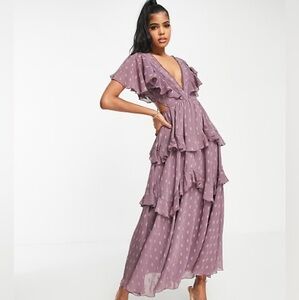 ASOS tiered ruffle dress